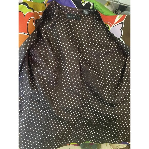 VTG Dana Buchman Size 4 Blazer Jacket Multi Color Abstract Pattern Lined USA EUC - Picture 13 of 16